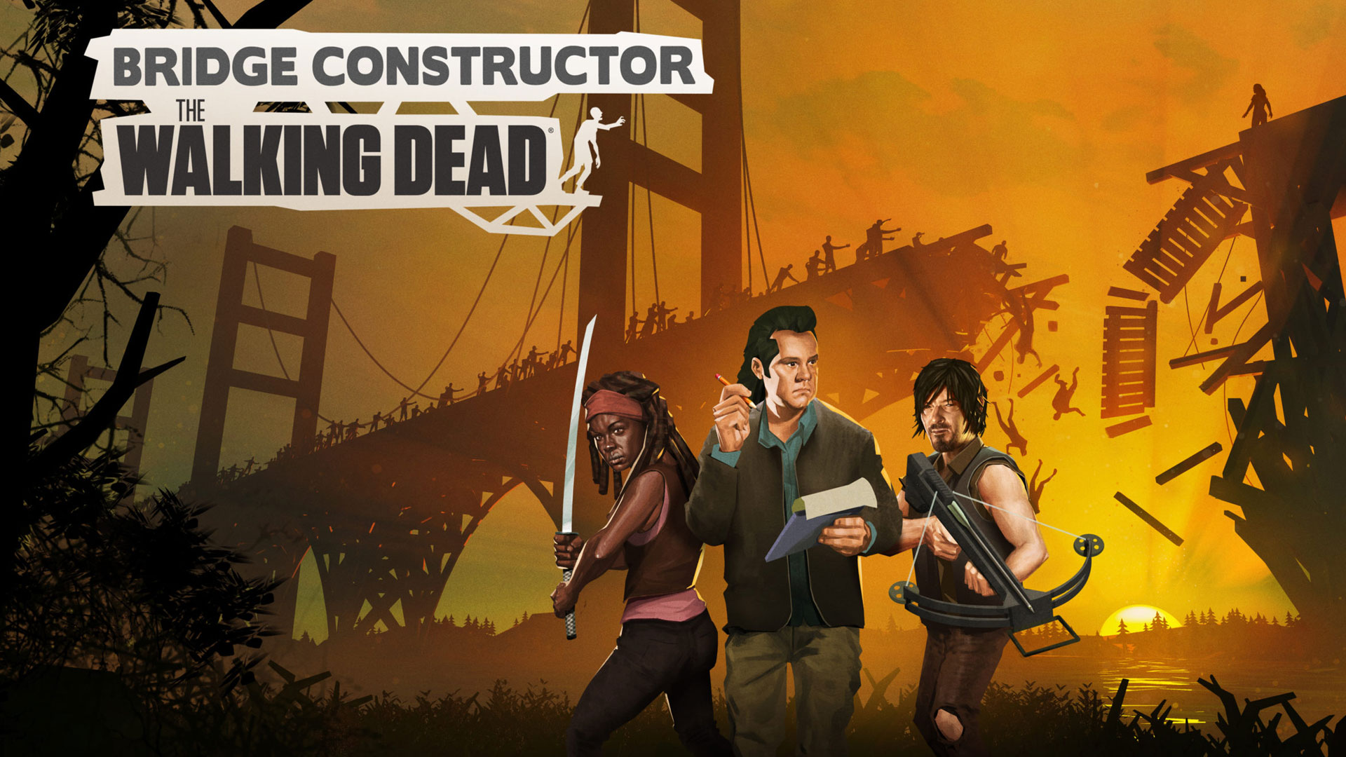 Bridge constructor the walking dead прохождение